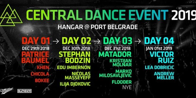 Central Dance Event, Central Dance Event, Kompletan program Central Dance Event novogodišnjeg festivala elektronske muzike, Gradski Magazin