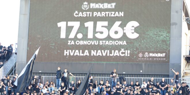 MaxBet i navijači Partizana zajedno za budućnost sporta